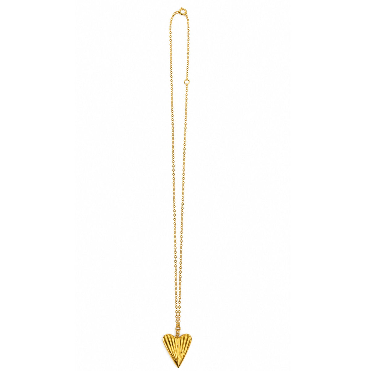 Ridged Heart Necklace ©️