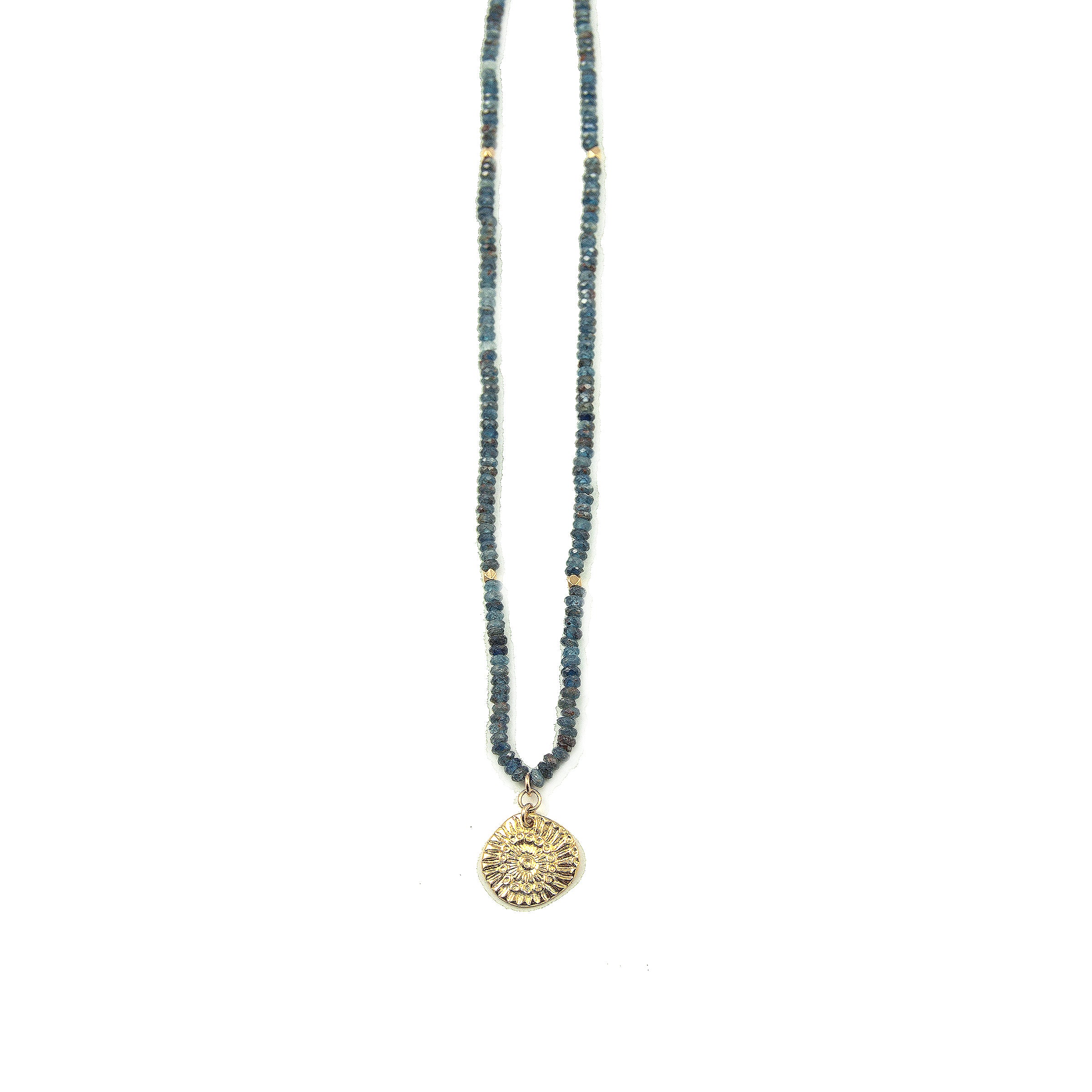 Kyanite Medium Sunburst Necklace