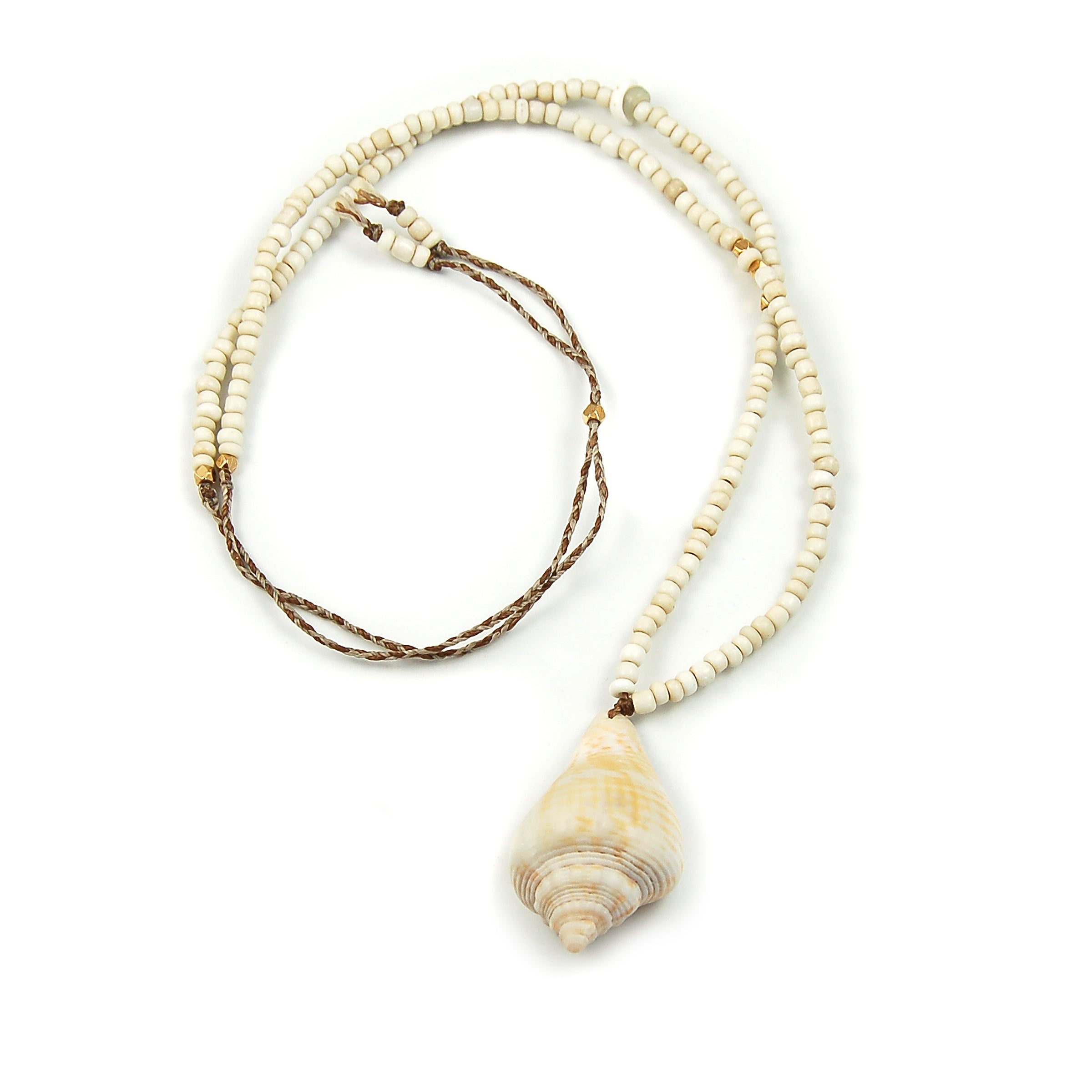 Natural Shell Long Necklace