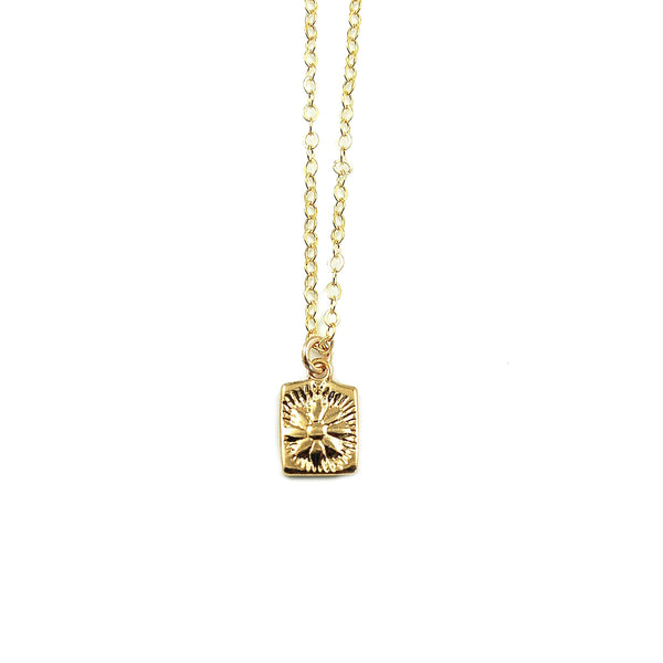 Sun Bloom Rectangle Necklace ©