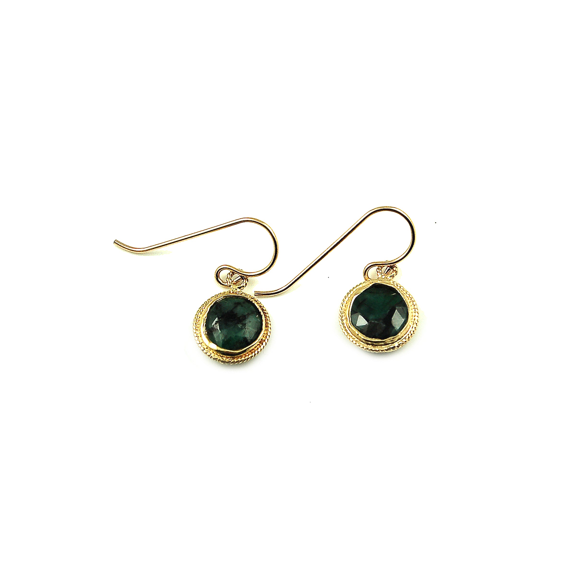 Emerald Gem Earrings ©