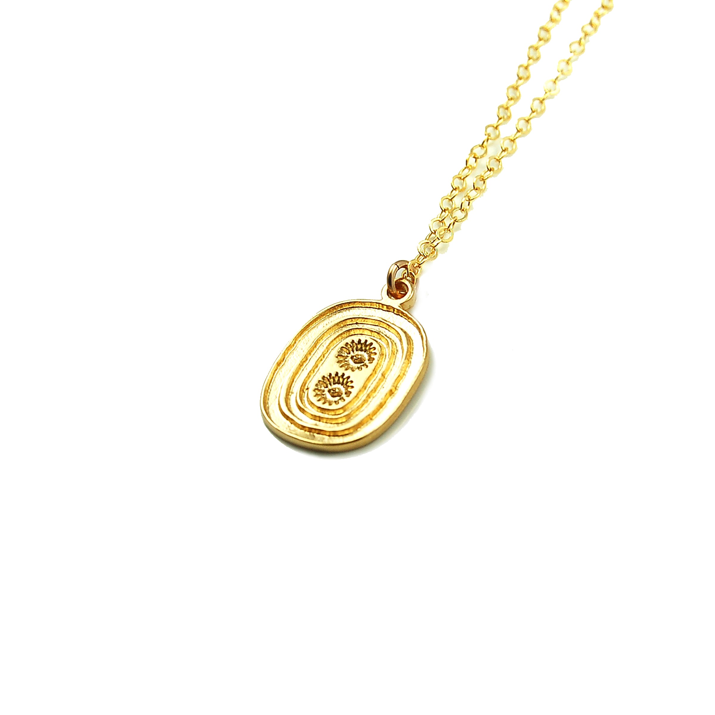 Double Sun Oval Necklace ©