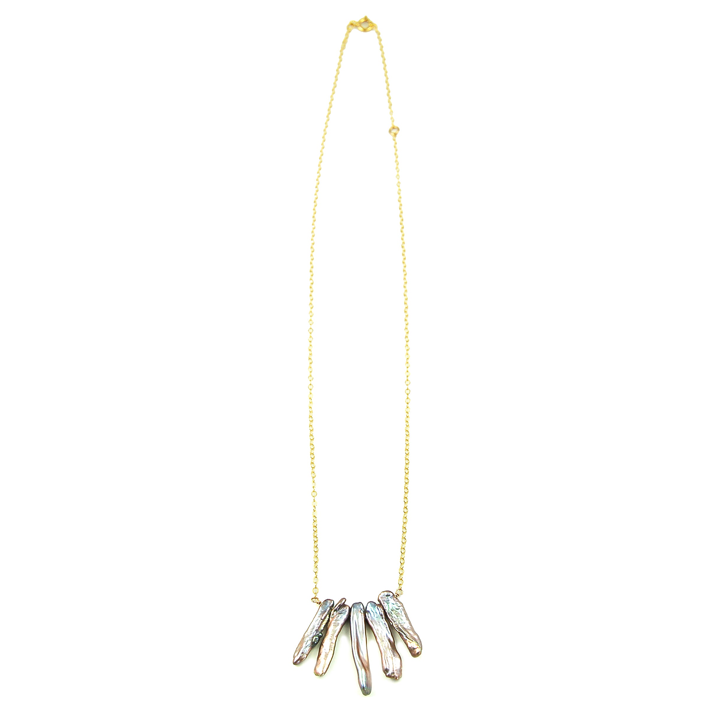 Biwa Fan Necklace
