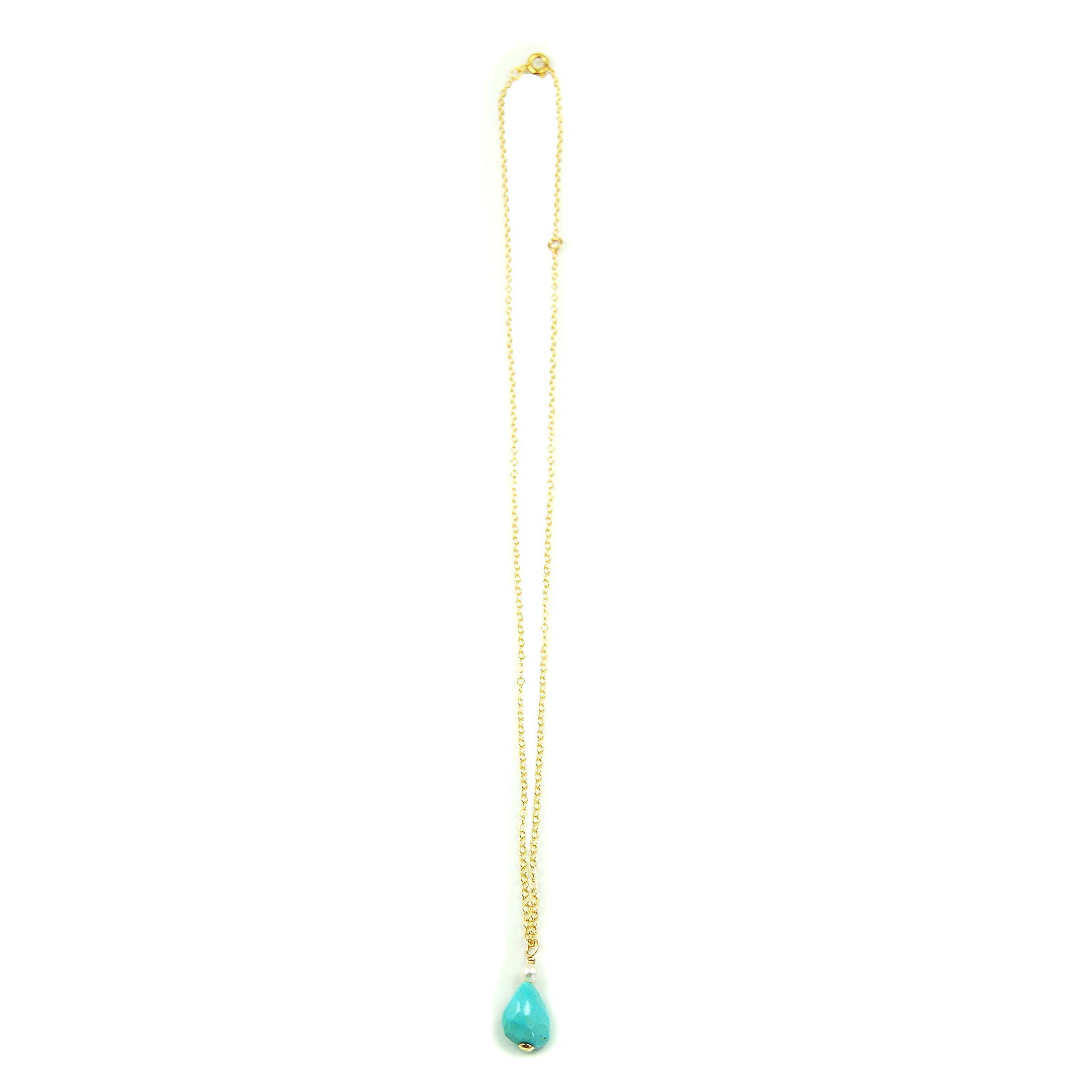 Turquoise and Pearl Necklace