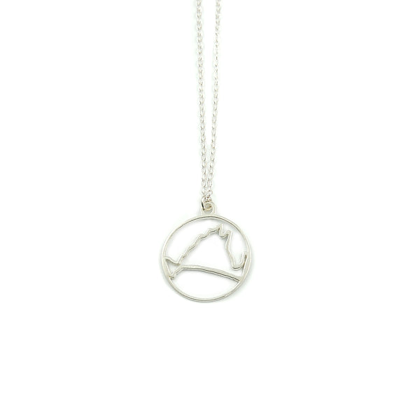 Martha's Vineyard Circle Outline Necklace ©