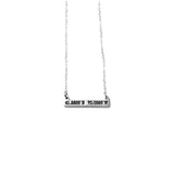 Nantucket Micro Coordinates Bar Necklace ©